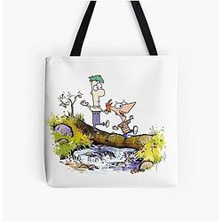 Phineas and Ferb  All Over Print Tote Bag