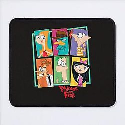 Disney Phineas Ferb Character Collage Mouse Pad