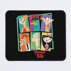 Disney Phineas Ferb Character Collage Mouse Pad