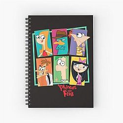Disney Phineas Ferb Character Collage Notebook
