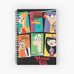Disney Phineas Ferb Character Collage Notebook