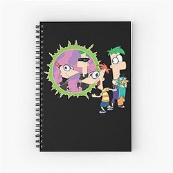 Phineas and Ferb Love You Fans Spiral Notebook