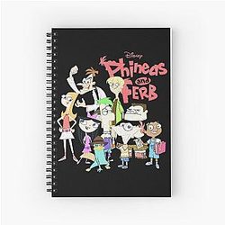 Call Me D is Phenias and Ferb The Group Logo Nice Gift For Fan Spiral Notebook