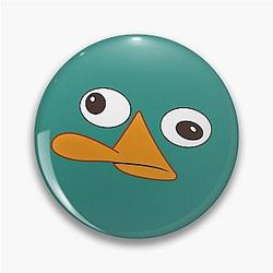 Cartoon Phineas and Ferb Agent P: Perry the Platypus Pin