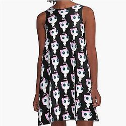 MeaPhineas and Ferb Cartoon A-Line Dress