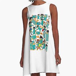 Phineas and Ferb A-Line Dress