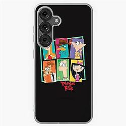 Disney Phineas and Ferb Character Collage Soft Case for Samsung Galaxy