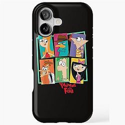 Disney Phineas and Ferb Character Collage iPhone Case