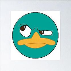 Perry the Platypus Phineas Ferb Poster