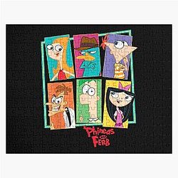 Disney Phineas and Ferb Character Collage Jigsaw Puzzle