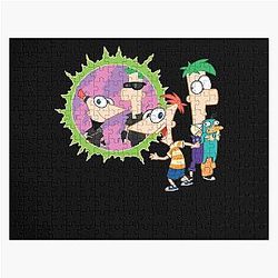 Phineas and Ferb Love You Fans Funny Jigsaw Puzzle