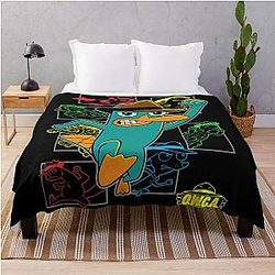 Phineas and Ferb Operatives Throw Blanket