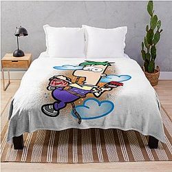 Phineas and Ferb Throw Blanket