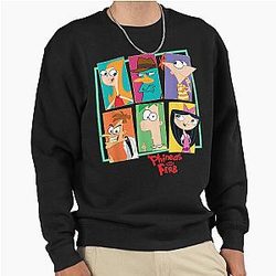 Disney Phineas Ferb Character Collage Sweatshirt