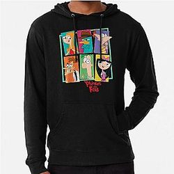 Disney Phineas and Ferb Character Collage Hoodie