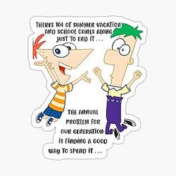 Phineas and Ferb Theme Sticker