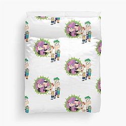 Phineas and Ferb Love Duvet Cover
