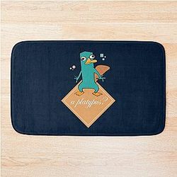 A Platypus Design Inspired by Phineas and Ferb Perry the Platypus Bath Mat