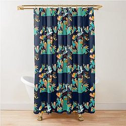Perry the platypus Phineas and Ferb shower curtain