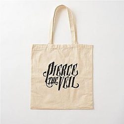 PIERCE THE VEIL LOGO Cotton Black Tote Bag