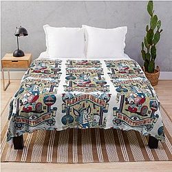 Pleasure Island Pinocchio Gothic Throw Blanket