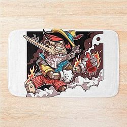 Pinocchio the arsonist Bathmat