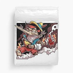Pinocchio the arsonist Duvet Cover