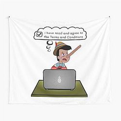 Pinocchio Terms and Conditions Tapestry