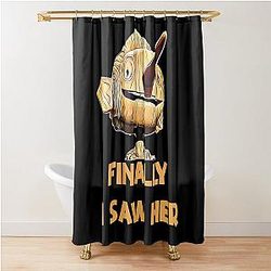 Guillermo Del Toro Pinocchio Finally I Saw Her Shower Curtain