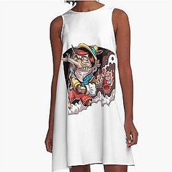 Pinocchio the Arsonist A-Line Dress
