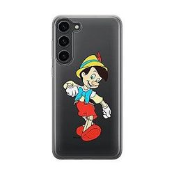 ERT GROUP Mobile Phone case for Samsung S23 Officially Licensed Disney Pinocchio optimally adapted to The Shape of The Mobile Phone, Partially Transparent