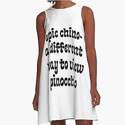 Funny Pinocchio A-Line Dress