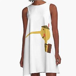 Pinocchio at School A line dress