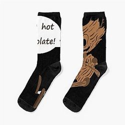 Guillermo Del Toro Pinocchio with a warm cup of cocoa Socks