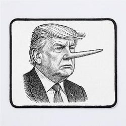 Pinocchio Politics Mousepad