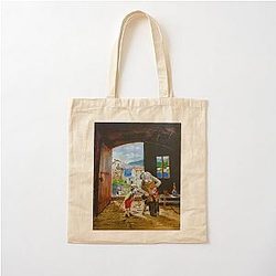 Pinocchio and Geppetto Cotton Tote Bag