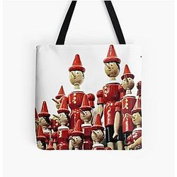 Pinocchio Wooden Marionettes Tote Bag