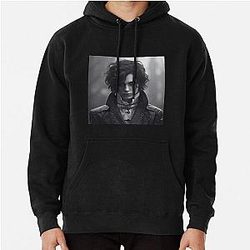 Lies of P - Realistic Monochrome Portrait of Pinocchio Pullover Hoodie