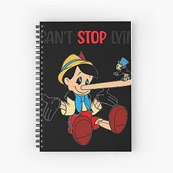 I Can Stop Lying Pinocchio Spiral Notebook