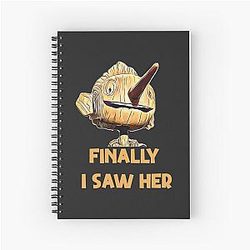 Guillermo Del Toro Pinocchio FINALLY I SAW HER Spiral Notebook