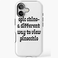 Funny Pinocchio Stickers iPhone Case