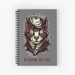 Pinocchio Fox Worthington Honest John Spiral Notebook