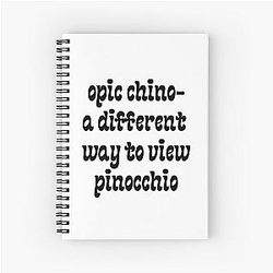 Funny Pinocchio Sticker Notebook