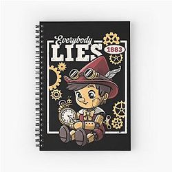 Pinocchio steampunk Spiral Notebook