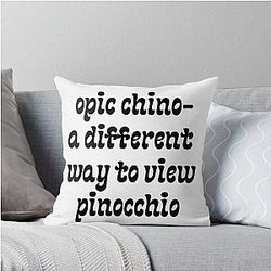 Funny Pinocchio Throw Pillow