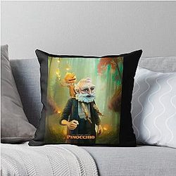 Guillermo del Toro Pinocchio Throw Pillow