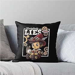Pinocchio Steampunk Throw Pillow
