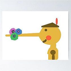 Pinocchio Nose Poster
