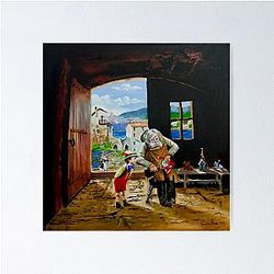 Pinocchio and Geppetto Poster