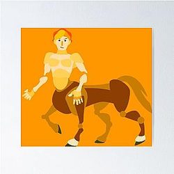 Cartoon Centaur Pinocchio Looks Suspicious Poster